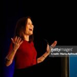 BOSTON, MA - DECEMBER 05:  Author of Thats What She Said: What Men Need to Know (and Women Need to Tell Them) About Working Together Joanne Lipman speaks on stage during the 2018 Massachusetts Conference For Women - Workplace Summit at  Boston Convention & Exhibition Center on December 5, 2018 in Boston, Massachusetts.  (Photo by Marla Aufmuth/WireImage )