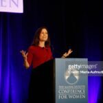 BOSTON, MA - DECEMBER 05:  Author of Thats What She Said: What Men Need to Know (and Women Need to Tell Them) About Working Together Joanne Lipman speaks on stage during the 2018 Massachusetts Conference For Women - Workplace Summit at  Boston Convention & Exhibition Center on December 5, 2018 in Boston, Massachusetts.  (Photo by Marla Aufmuth/WireImage )