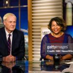 MEET THE PRESS -- Pictured: (l-r)   Chris Matthews, Host, MSNBCs Hardball and Helene Cooper, Pentagon Correspondent, The New York Times appear on "Meet the Press" in Washington, D.C., Sunday, April 30, 2017. (Photo by: William B. Plowman/NBC/NBC Newswire/NBCUniversal via Getty Images)